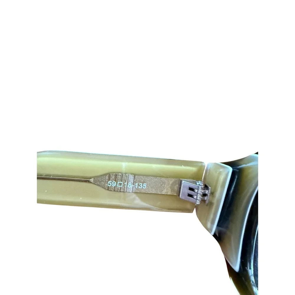 Vtg 90's Stay Gold‎ Transform Oversized Sunglasses Green Paisley 59-18-135